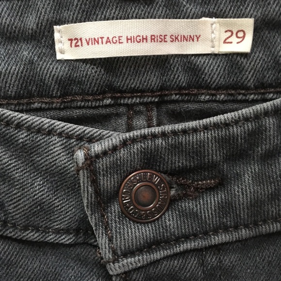 Jeans Ladies Vintage Style High Rise Slim Fit Levis - Picture 4 of 6